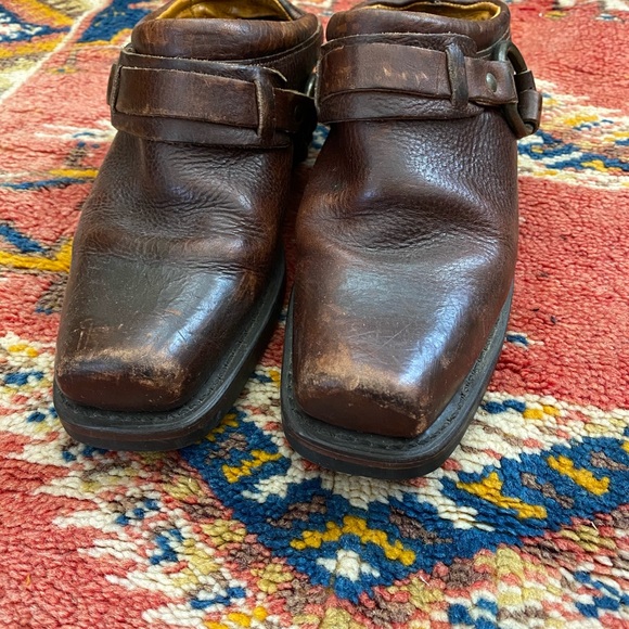 Vintage Frye Belted Harness Mules - Picture 2 of 3